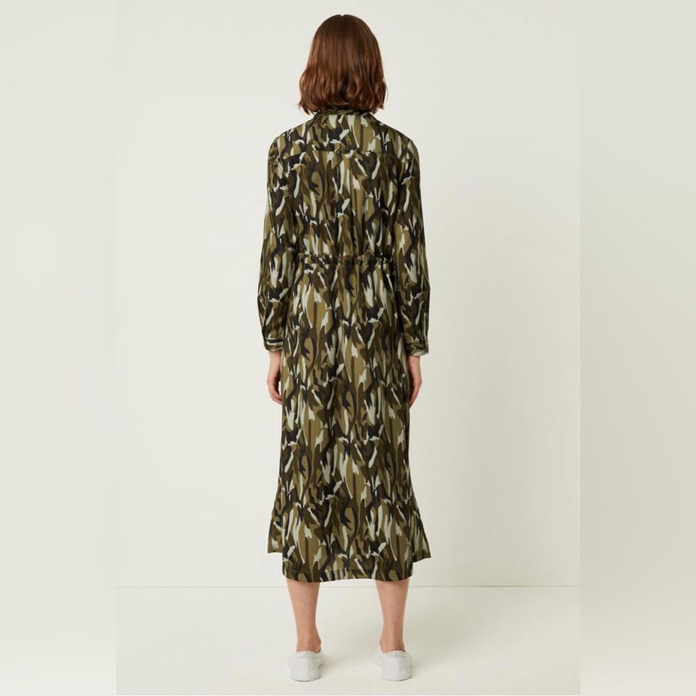FRENCH CONNECTION animal print Long Sleeve Midi Shirt Dress - Picture 5 of 7
